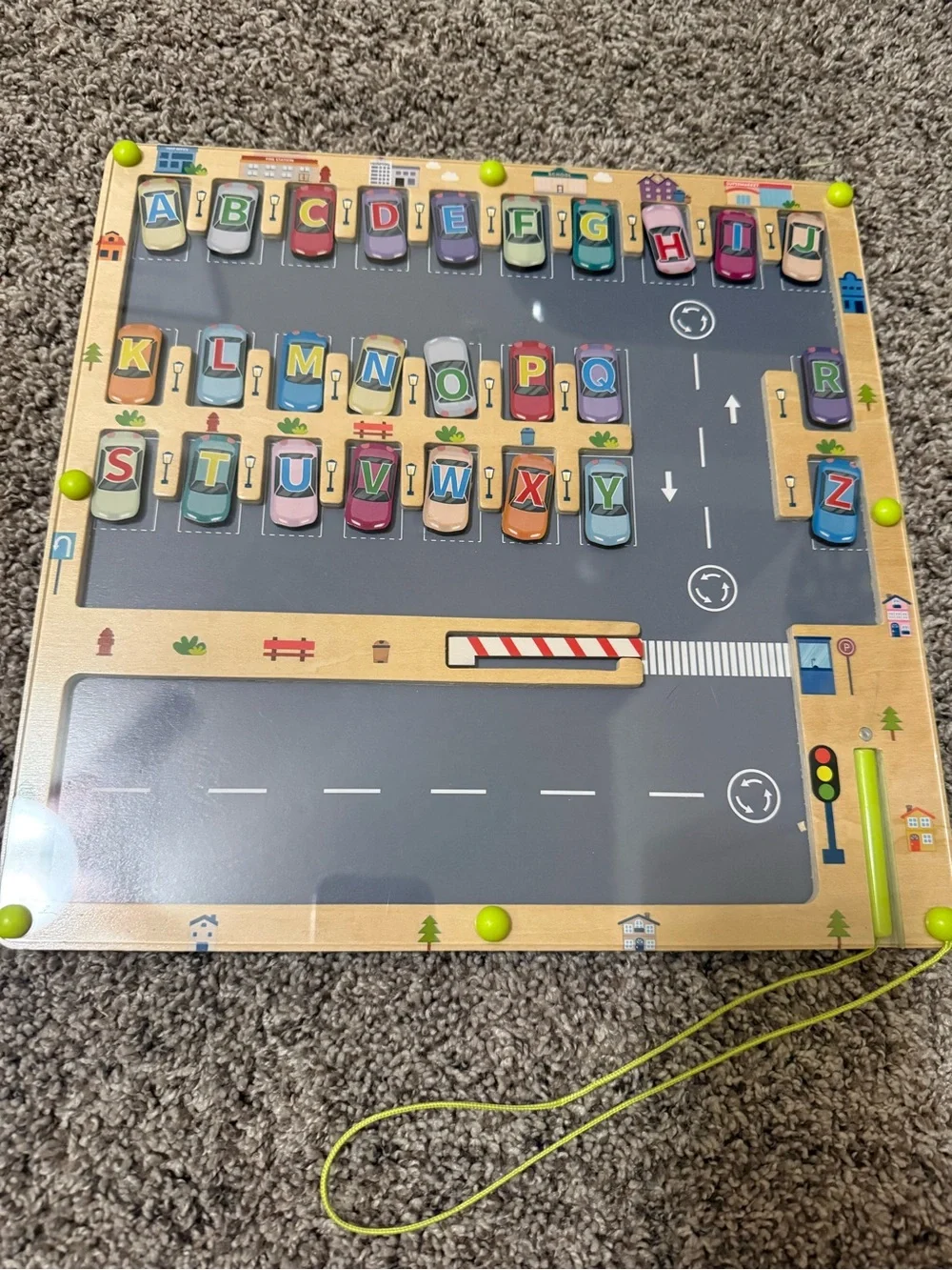 Montessori magnetic alphabet toy
